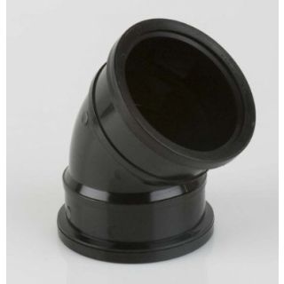 Brett Martin110mm Black Double Socket Soil Bend 135 Deg BS482B
