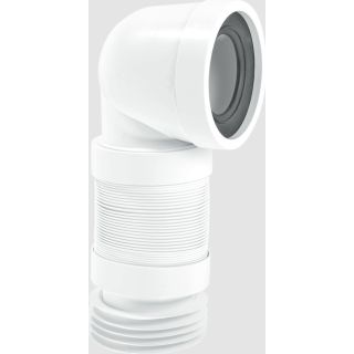 Mcalpine WCCON8F Flexible WC Connector 90° 230-390mm Long