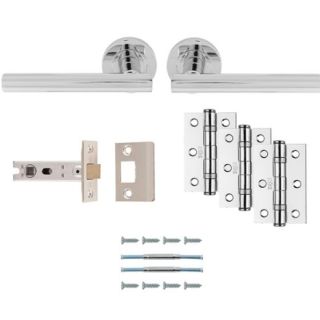 Faro Ultimate Door Latch Pack Polished Chrome UDP011CP/INTB