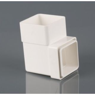 Brett Martin 65mm White Square Downpipe Bend 92.5° BR508A