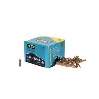 Fixt Performance Wood Screws 4.0 x 50mm (Box of 200)