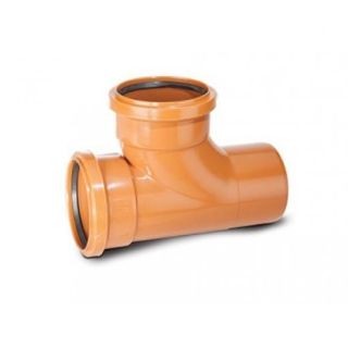 Polypipe 110mm 87.5 Deg Double Socket Equal Junction UG424      (10)