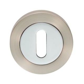 Escutcheon - Lock Profile Satin Nickel / Polished Chrome GK4003SNCP