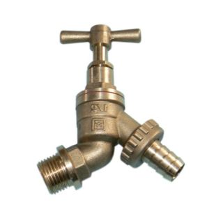Brass Hose Union Bibtap 1/2 c/w Double Check Valve BS6282