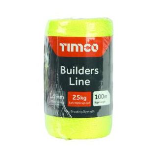 Builders Line Yellow 100Mtr YBL100T