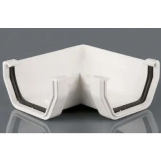 Brett Martin 114mm White Square Gutter Angle 90° BR058A