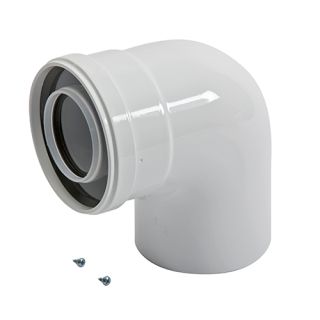BAXI Flue Bend 90° Inc Fixing Screws 104683