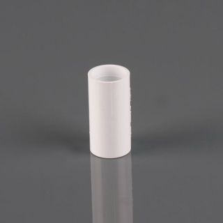 Brett Martin 21.5mm White Straight Connector W120WP