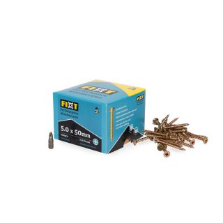Fixt Performance Wood Screws 5.0 x 50mm (Box of 200)