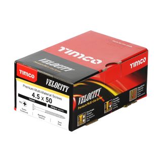 Velocity Premium Pozi Screw 4.5 X 50mm (200 Per Box) 45050VY