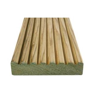 Smooth & Grooved 32 x 125 mm Decking Board 3.6 mtr (27 x 118mm finished size)