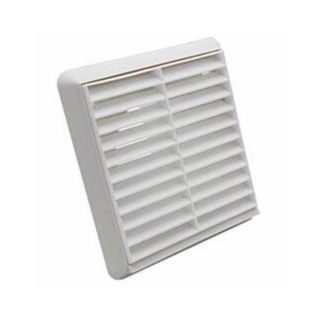 100mm Louvred Terminal Vent White BM450/W