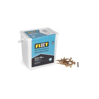 Fixt Performance Wood Screw Tub 5.0 x 50mm (Tub of 600)
