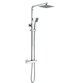 Corvus Square Thermostatic Bar Mixer Chrome DICM0584