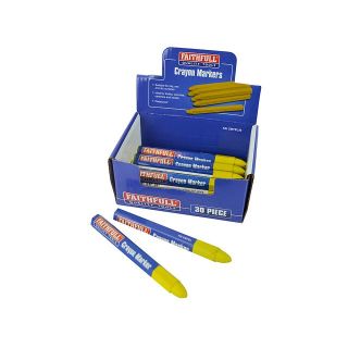 Faithfull Yellow Crayon Marker FAICMYEL30