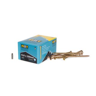 Fixt Performance Wood Screws 6.0 x 120mm (Box of 100)