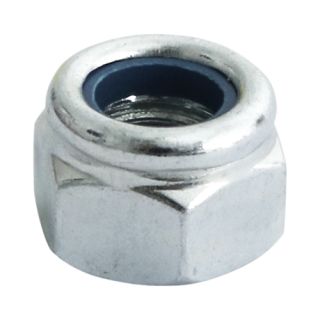 M8 P Nylon Nut BZP (10) 8NPP