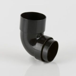 Brett Martin 68mm Black Round Downpipe Bend 92.5° BR208B