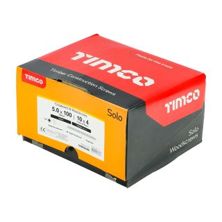 5.0 X 100mm Solo Woodscrews   CSK Industry Pack (1000)  50100SOLOIND