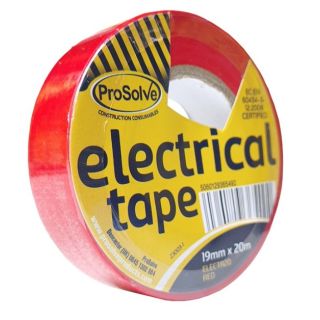 Prosolve Electrical Tape RED 19mm x 20mtr ELECTR20 (10)