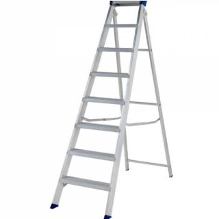 Werner Mastertrade Aluminium Swingback Step Ladder 8 Tread 7140818