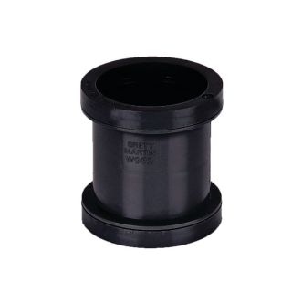 Brett Martin 40mm Black Push Fit Waste Straight Connector W922B