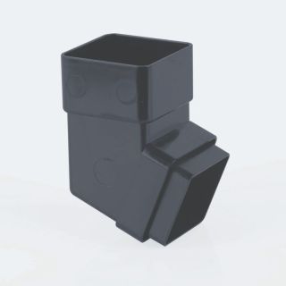 Brett Martin 65mm Black Square Downpipe Bend 112.5° BR509B