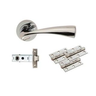 Sintra Ultimate Door Latch Pack Polished Chrome UDP007CP/INTBP