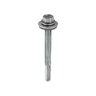 Self Drill Ext Hex Screws Steel - Heavy Steel 5.5x55mm H55W16B 100/box