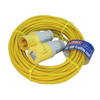 Faithfull Trailing Lead 110V 16A 1.5mm Cable 14m FPPTL14ML