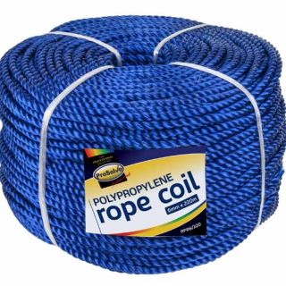 Draw Cord 220mtr x 6mm Blue Polypropylene RPB6/220