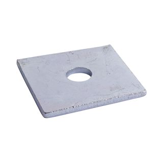 M12 X 50 X 50 Square Plate     Washer BZP (2) 1250WHSPZP