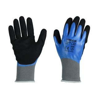 Timco W/Proof Gloves Sandy Nitrile Coated Polyester (Large) 770775