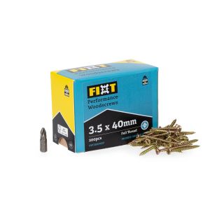 Fixt Performance Wood Screw 3.5 x 40mm (Box of 200)