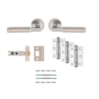 Belas Ultimate Door Latch Pack ANTIQUE BRASS UDP006AB/INTBP