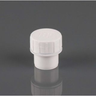 Brett Martin 50mm White Solvent Weld Access Plug  W3190WP