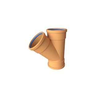 Polypipe 110mm 45 Deg Triple Socket Equal Junction UG405      (10)